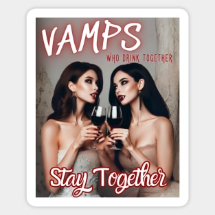Vamps Who Drink Together, Stay Together v6 Sticker